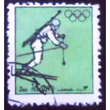Imagem do selo postal do Ajman de 1972 Olympic Games U