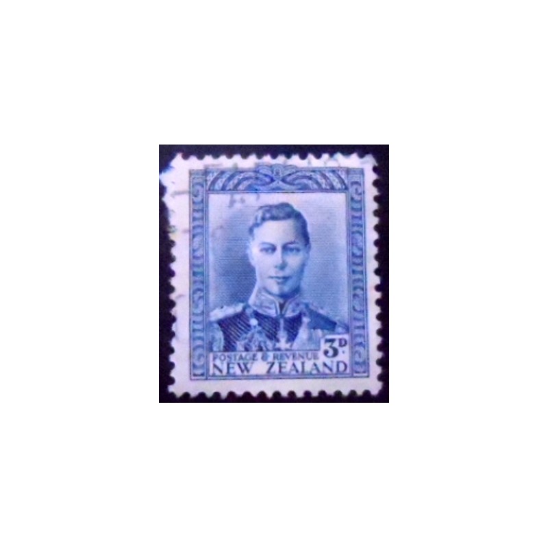 Selo postal da Nova Zelândia de 1941 King George VI