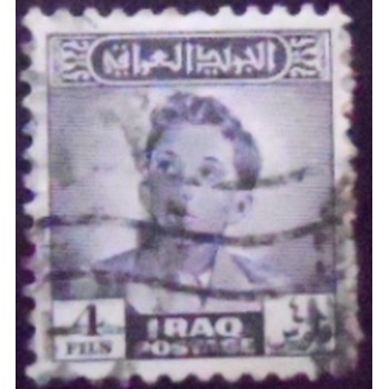Selo postal do Iraque de 1948 King Faisal II