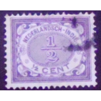 Selo postal das Índias Holandesas de 1902 Type Vurtheim