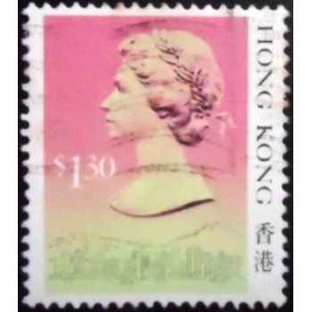 Selo postal de Hong Kong de 1988 Queen Elizabeth II 1,3