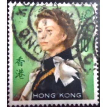Selo postal de Hong Kong de 1962 - Queen Elizabeth II 10