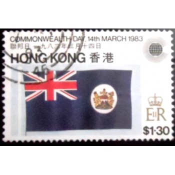 Selo postal de Hong Kong de 1983 Hong Kong Flag