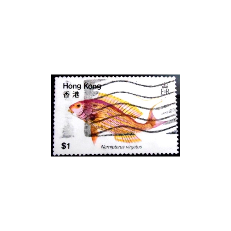 Selo postal de Hong Kong de 1981 Golden Threadfin Bream