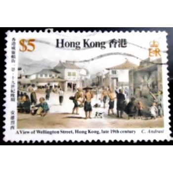 Selo postal de Hong Kong de 1987 Wellington Street