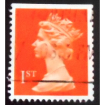 Selo postal do Reino Unido de 1990 Queen Elizabeth II Decimal Machin