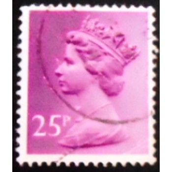 Selo postal do Reino Unido de 1981 Queen Elizabeth II Decimal Machin