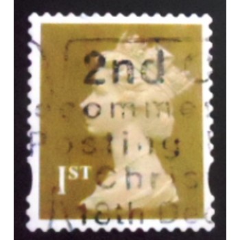 Selo postal do Reino Unido de 1997 Queen Elizabeth II Decimal Machin