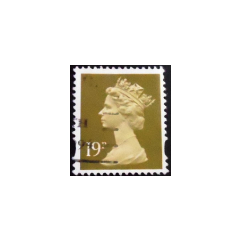 Selo postal do Reino Unido de 2000 Queen Elizabeth II Decimal Machin 19