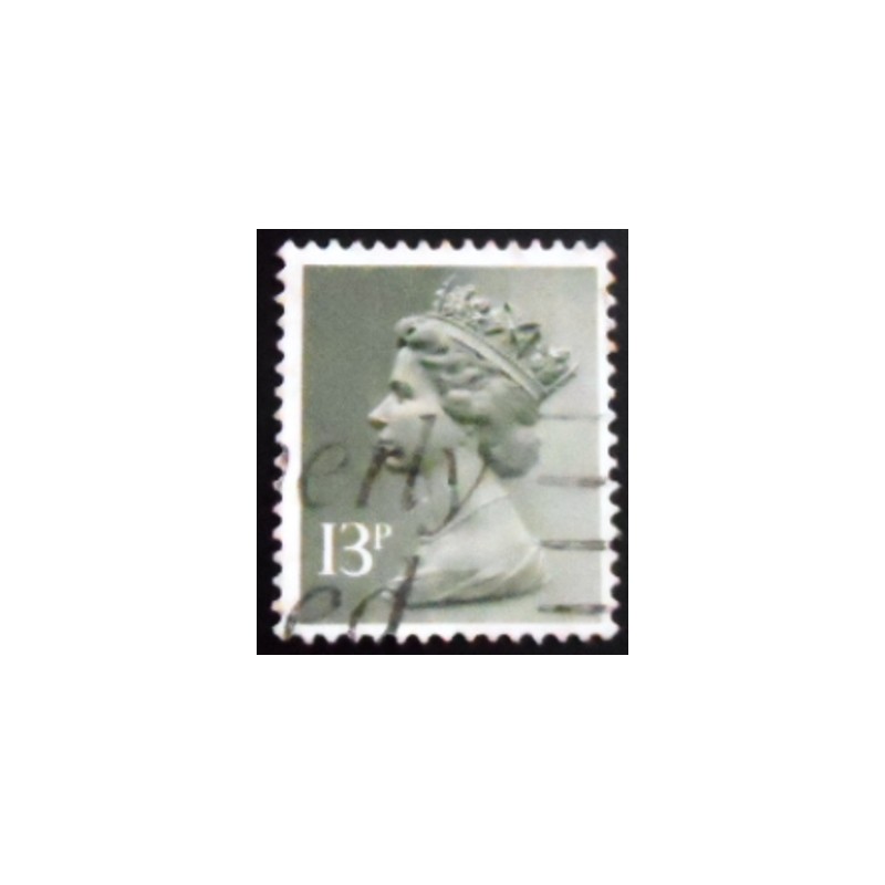 Selo postal do Reino Unido de 1979 Queen Elizabeth II 13 Decimal Machin