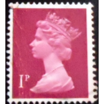 Selo postal do Reino Unido de 1986 Queen Elizabeth II Decimal Machin