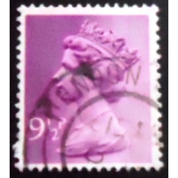 Selo postal do Reino Unido de 1976 Queen Elizabeth II Decimal Machin 9½