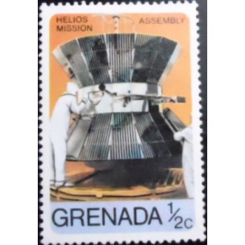 Selo postal de Granada de 1976 Helios Assembly