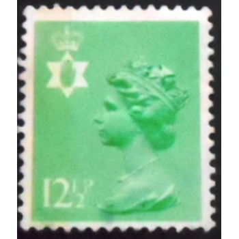 Selo postal da Irlanda do Norte de 1980 Queen Elizabeth II 12p Machin Portrait