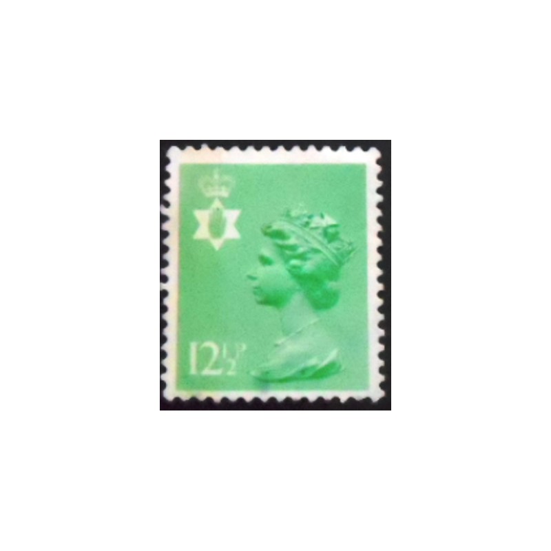 Selo postal da Irlanda do Norte de 1980 Queen Elizabeth II 12p Machin Portrait