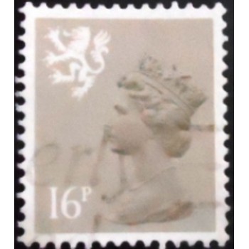 Selo postal da Escócia de 1983 Queen Elizabeth II 16p Machin Portrait