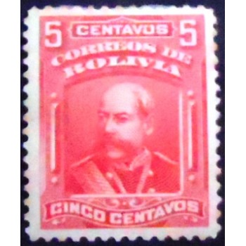 Selo postal da Bolívia de 1901 Narciso Campero