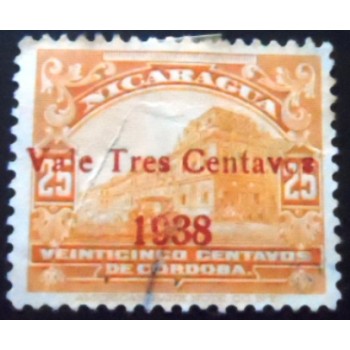 Selo postal da Nicarágua de 1938 National Palace Managua