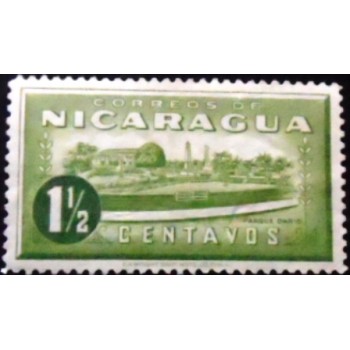 Selo taxa postal da Nicarágua de 1939 Dario-Park