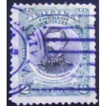 Selo postal da Bolívia de 1909 José Ignacio Warnes