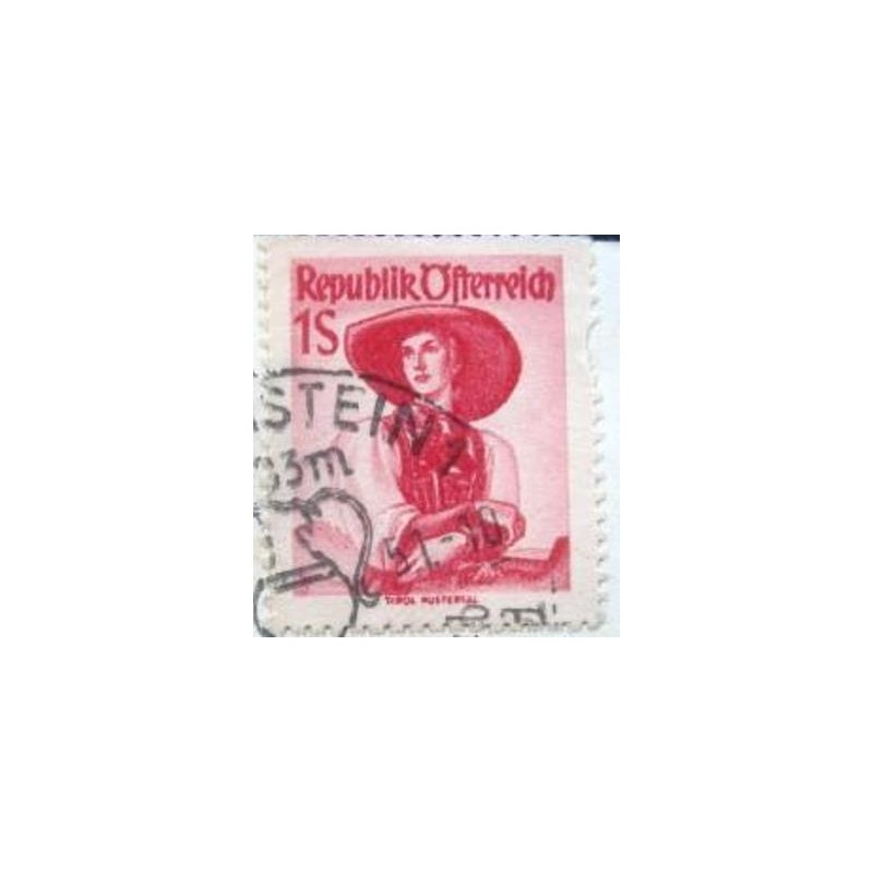 Imagem similar à do selo postal da Áustria de 1950Burgenland U