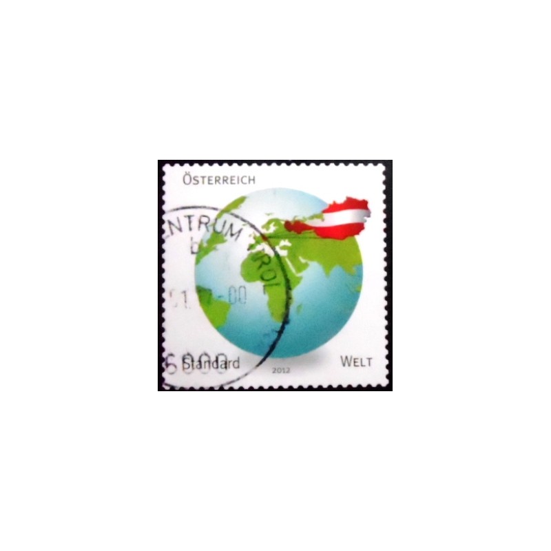 Selo postal da Áustria de 2012 RM25 Definitive World