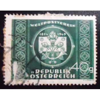 Selo postal da Áustria de 1949 Letter & posthorn