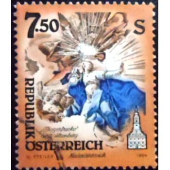 Imagem similar à do selo postal da Áustria de 1994 Virgin Mary U