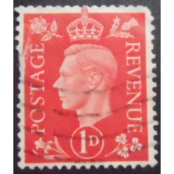Imagem similar à do selo postal do Reino Unido de 1937 King George VI