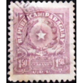 Selo postal do Paraguai de 1959 Coat of Arms U.P.U.