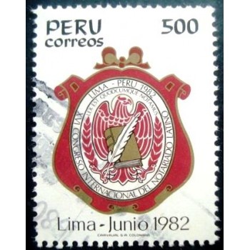 Selo postal do Peru de 1982 Congress of Latin Notaries U