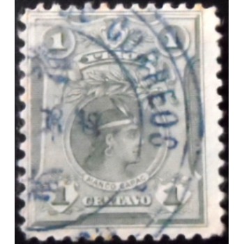 Selo postal do Peru de 1909 Manco Capac U a