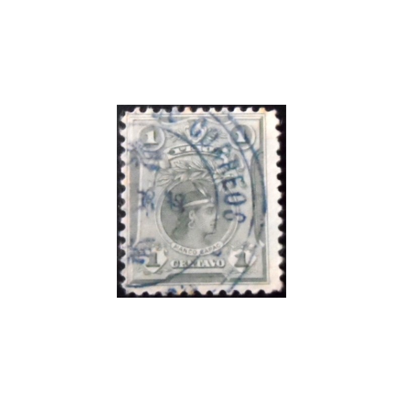 Selo postal do Peru de 1909 Manco Capac U a