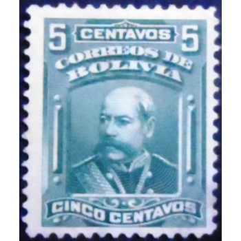 Selo postal da Bolívia de 1913 Narciso Campero
