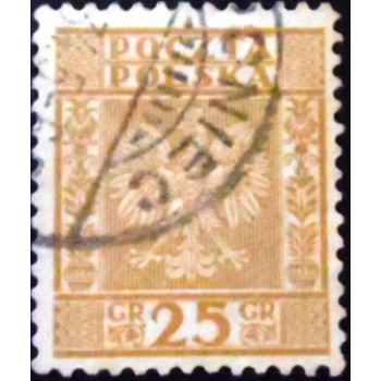 Imagem similar á do selo postal da Polônia de 1928 Eagle Arms 25 b