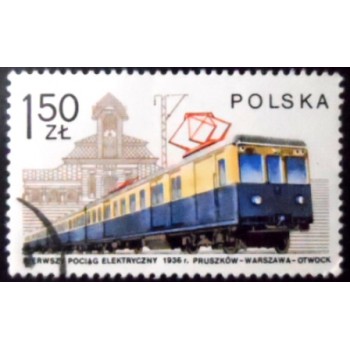 Selo postal da Polônia de 1978 Electric train NCC