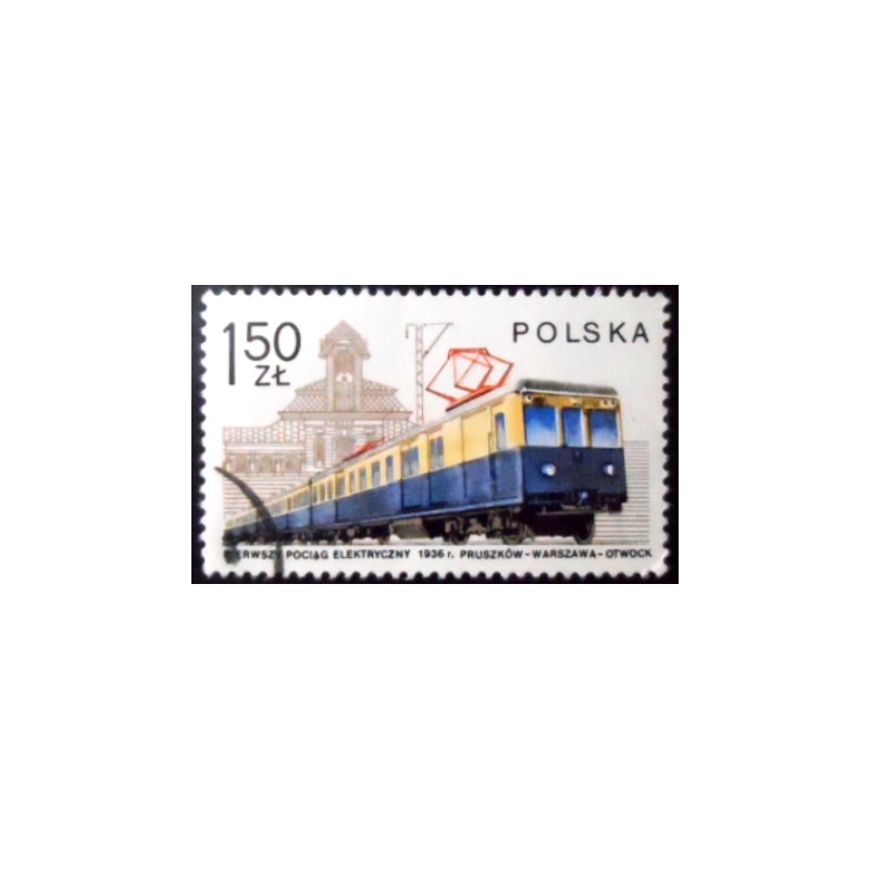 Selo postal da Polônia de 1978 Electric train NCC