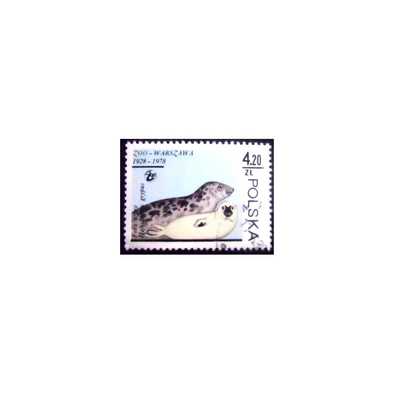 Selo postal da Polônia de 1978 Gray Seal NCC