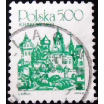 Imagem similar à do selo postal da Polônia de 1981 Krakow 1493 U