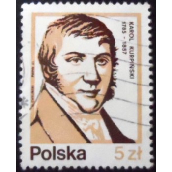 Selo postal Polônia 1983 Karol Kurpinski U