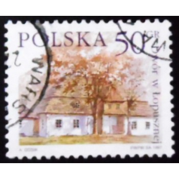 Selo postal da Polônia de 1997 Manor house in Lopuszna U