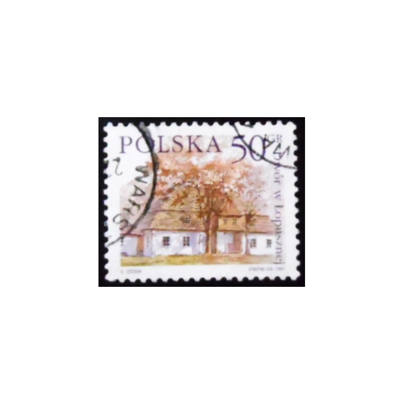 Selo postal da Polônia de 1997 Manor house in Lopuszna U