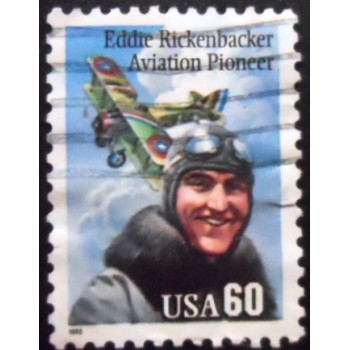 Selo postal dos Estados Unidos de 1995 Eddie Rickenbacker I