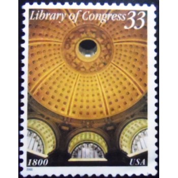 Selo postal dos Estados Unidos de 2000 Library of Congress