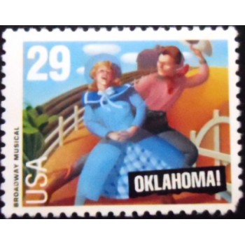 Selo postal dos Estados Unidos de 1993 Oklahoma!