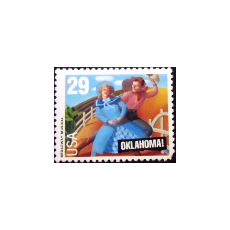 Selo postal dos Estados Unidos de 1993 Oklahoma!