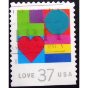 Selo postal dos Estados Unidos de 1994 Love 37