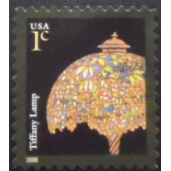 Selo postal dos Estados Unidos de 2008 Tiffany Lamp
