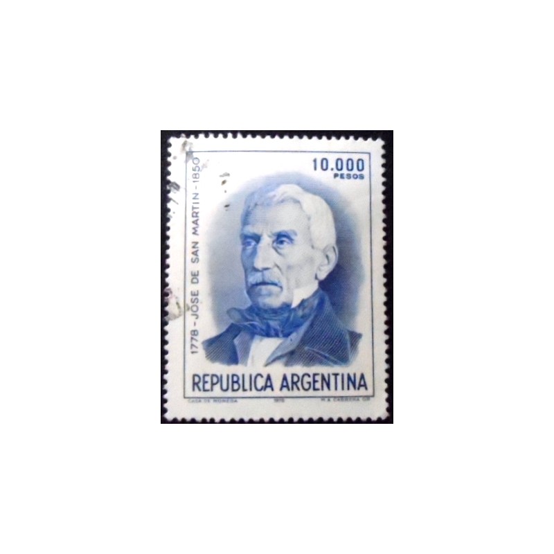 Selo postal da Argentina de 1981 José Francisco de San Martín 10