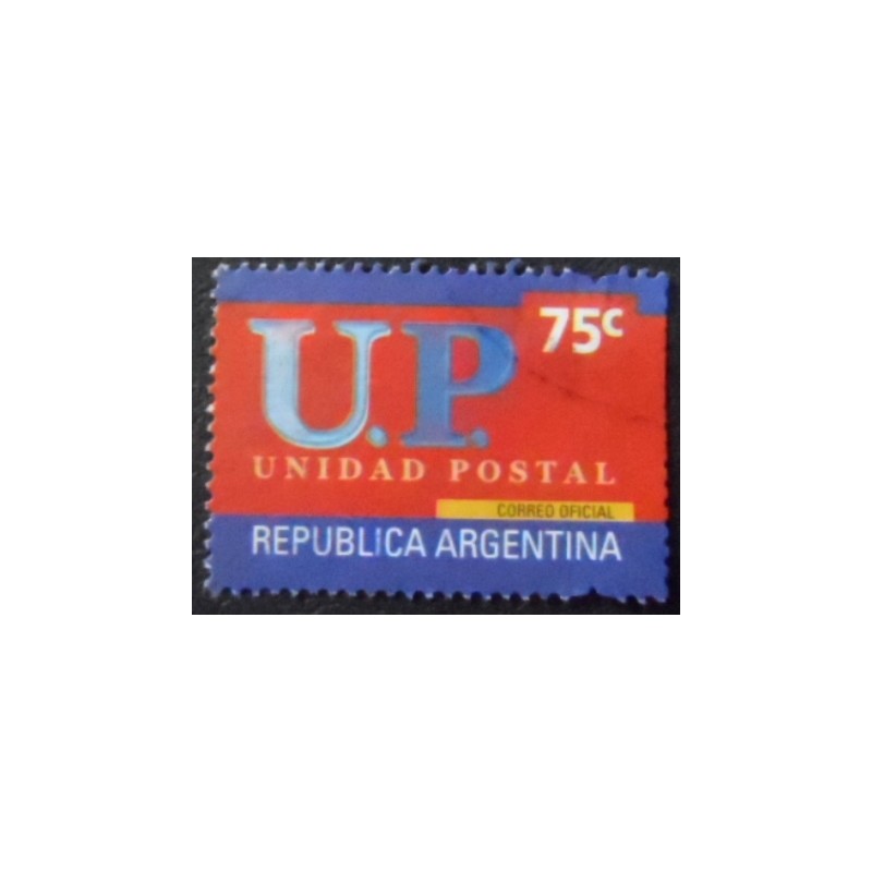 Selo postal da Argentina de 2002 Unidad Postal  75